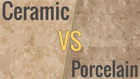 The Difference Between Ceramic And Porcelain Tile Youtube