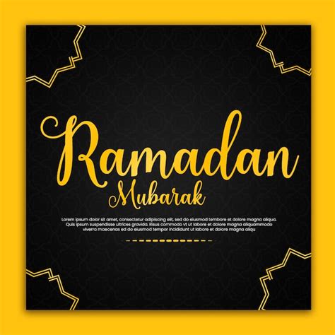 Premium Psd Ramadan Mubarak Social Media Post