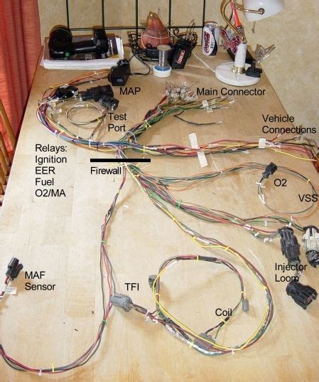 The versatile microsquirt with 30″ harness: 93 Mustang Wiring Diagram | Mustang, Vw type 3, 93 mustang