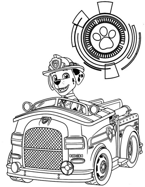 Marshall Paw Patrol 7 Coloring Page Free Printable Coloring Pages For