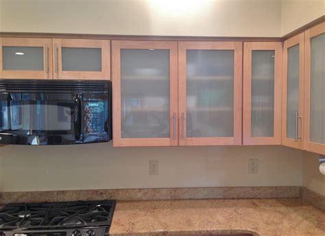 Custom Cabinet Door Glass Frosted Furnished And Installed By Rex