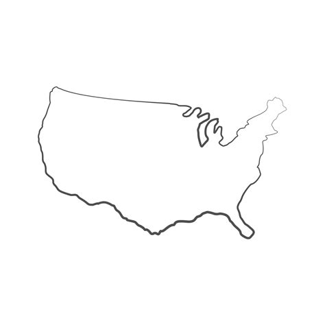 Mapa De Estados Unidos Ilustrado Sobre Fondo Blanco 8338364 Vector En
