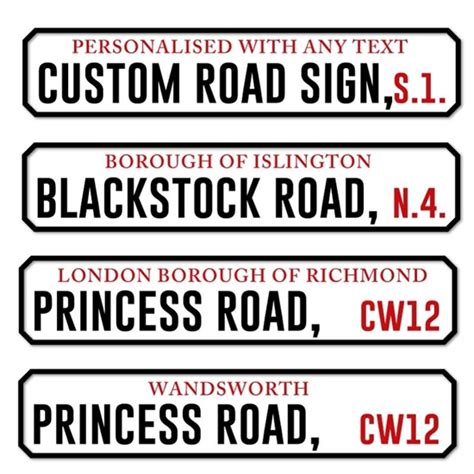 Jaf Graphics Personalised Old Style London Street Custom Road Sign