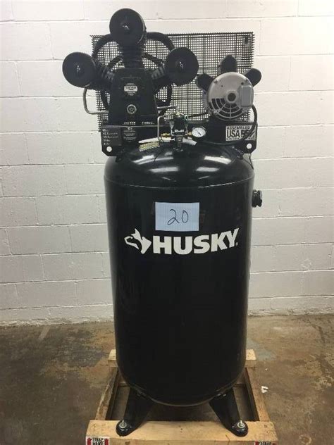 Husky 80 Gal 3 Cylinder Single Stage Electric Air Compressor Model