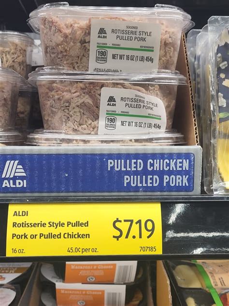 Aldi Rotisserie Style Pulled Pork And Pulled Chicken Review Cubby