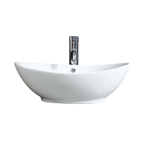 Which sink material is best? Fine Fixtures Modern Ceramic Oval Vessel Bathroom Sink with Overflow & Reviews | Wayfair.ca