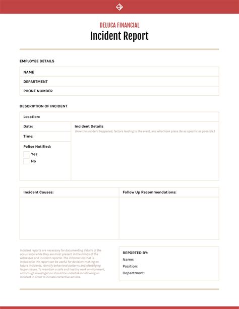 Example Of Incident Report Letter For Your Needs Letter Template
