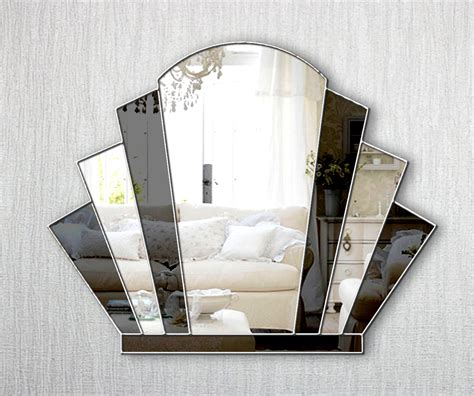 Juliette Original Handcrafted Art Deco Wall Mirror In Black Bespoke Mirrors Art Deco Mirrors