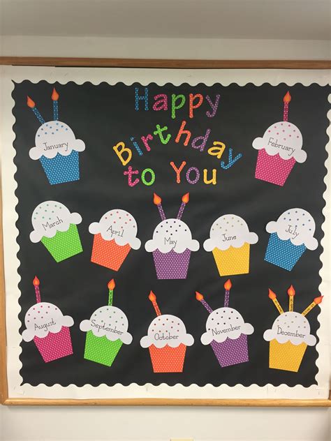 Preschool Birthday Board Birthday Chart Classroom Birthday Bulletin