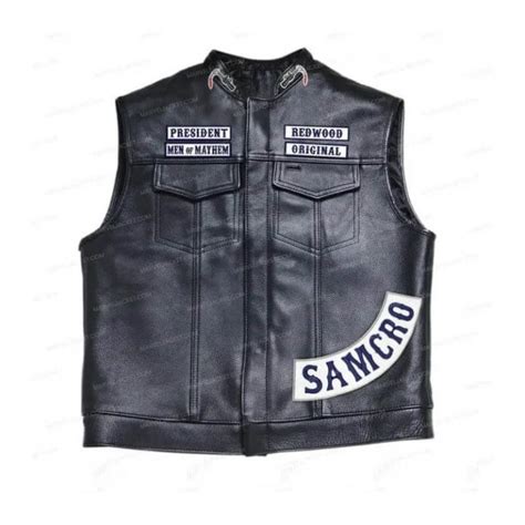 Sons Of Anarchy Leather Vest Jax Teller Soa Leather Vest