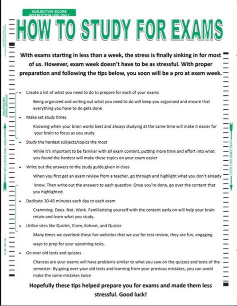 How To Study For Final Exams In 2 Weeks Study Poster