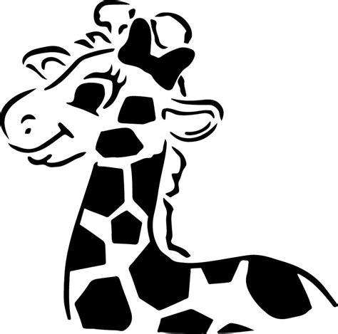 Baby Giraffe Stencil For Airbrushing T Shirts Etsy
