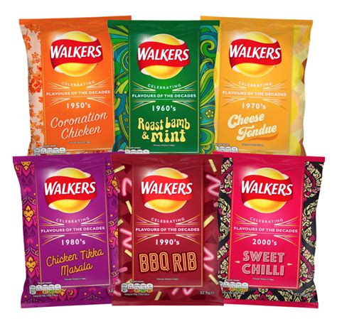 Walkers Crisps Release Six New Flavours