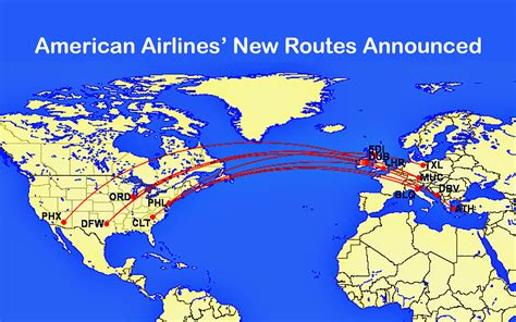 26 American Airlines Destinations Map Maps Database Source