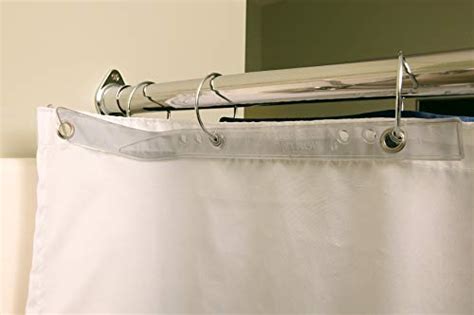 Slipx Solutions Shower Curtain Splash Guards Holds Liner Flush To Wall To Keep Water Inside Your
