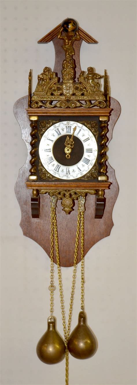 Vintage Dutch Zan Dam Wall Clock W2 Ball Weights Price Guide