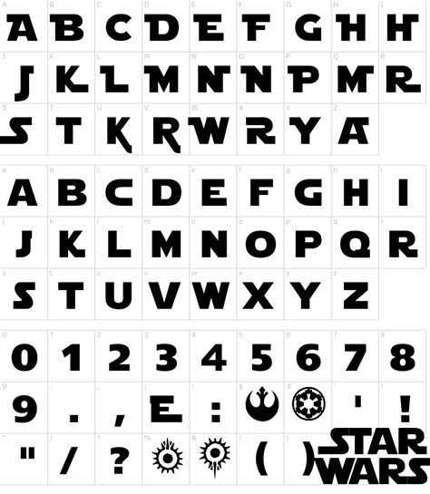 What is the star wars font. Star Jedi Font Download