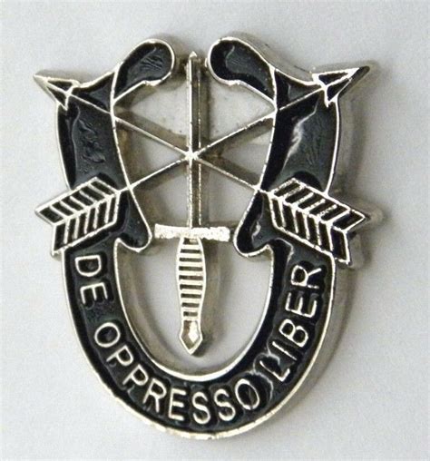 Us Army Special Forces De Oppresso Liber Lapel Pin 1 Inch Cordon Emporium