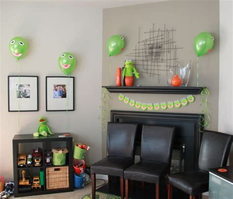 Kermit Party Decor Games And Craft 3rd Birthday Birthday Parties