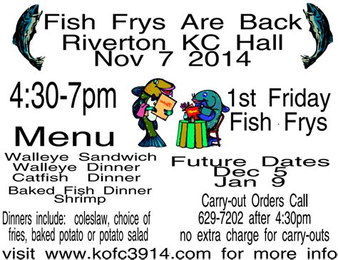 Fish Frys At Riverton Kc Hall Wtax 939fm1240am