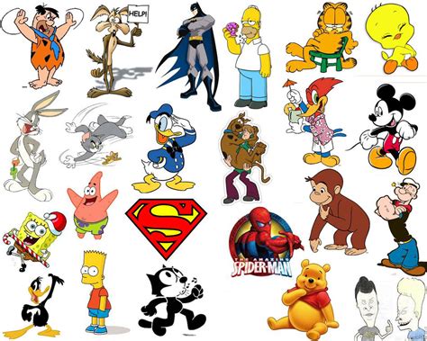 Top 25 Most Popular Cartoon Characters Time 1075 Fm Time 1075 Fm