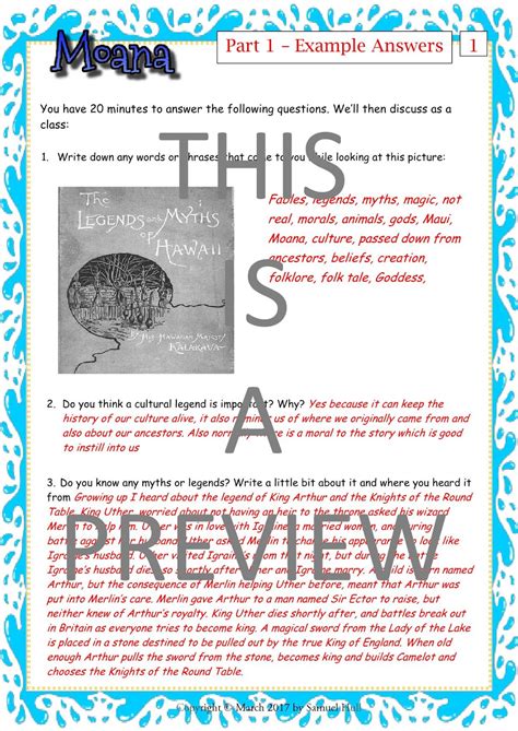 Buzzfeed staff can you beat your friends at this quiz? Disney's Moana (2016) - Movie Questions + Activities ...