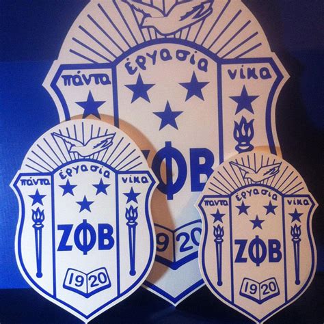 New Updated Zeta Phi Beta Sorority Inc Shield Reversible