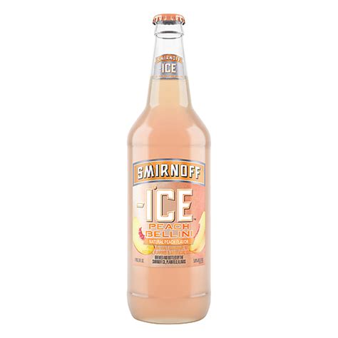 Smirnoff Ice Peach Bellini Malt Beverage 24 Oz Beer Chief Markets