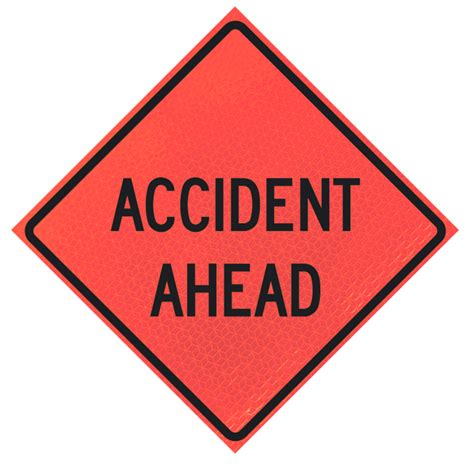 Accident Ahead 3 Marathon™ Sign Work Zone Supply