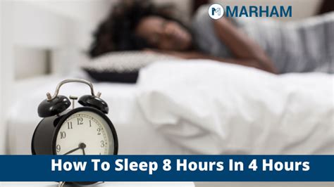 how to sleep 8 hours in 4 hours is it healthy marham