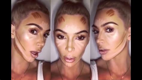 How To Do Kim Kardashian Contour Makeup Saubhaya Makeup