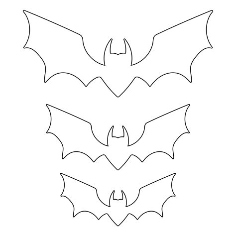Printable Halloween Bat Stencil Cutouts Printable Jd