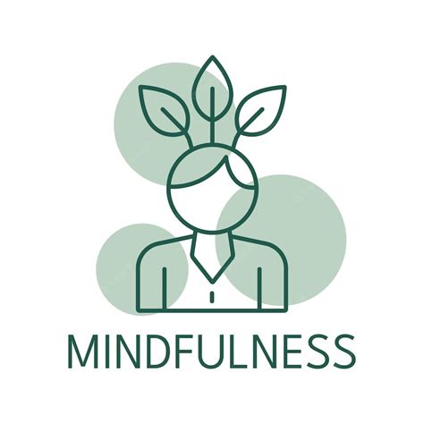 Premium Vector Mindfulness Color Icon Logo Style