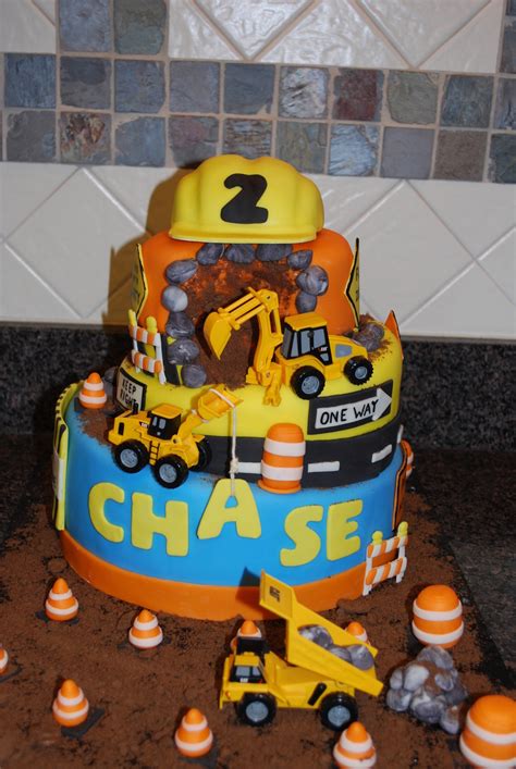 Shop in store or online. Construction Birthday Cake Hardhat Made From Rkt Covered ...