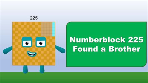 Numberblock 225 Found A Brother Youtube