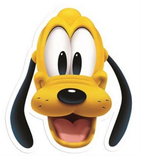 Pluto Mickey Mouse Chien Disney Officiel Simple Fun Carte Fête