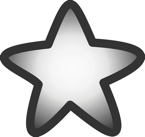 Silver Star Icon 123345 Free Icons Library