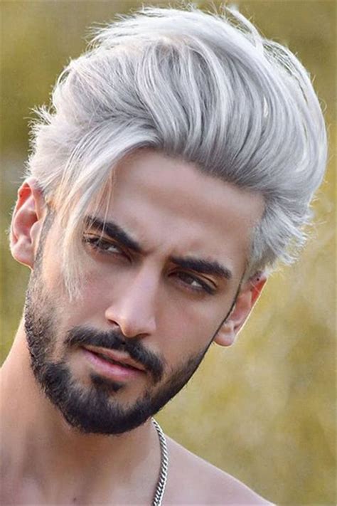 Cool White Hair From Toupeec White Hair Men Men Hair Color Haircuts For Men