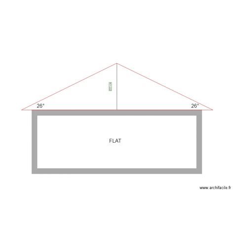 Flat Roof Slope Plan 1 Pièce 19 M2 Dessiné Par Chevayrton