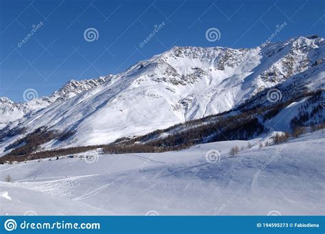 Madesimo Valchiavenna Ski Fields And Ski Lifts Stock Image Image Of