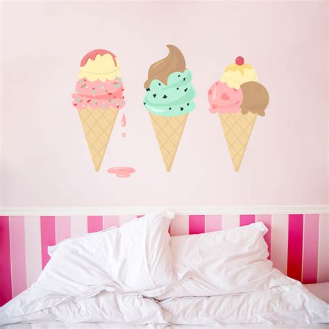 Ice Cream Printed Wall Decal