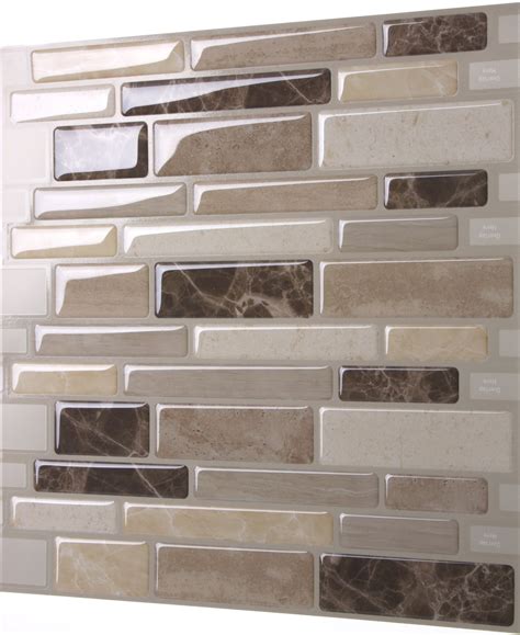 Galleon - Tic Tac Tiles Peel And Stick Self Adhesive Removable Stick On Kitchen Backsplash ...