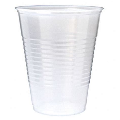 Grainger Approved 9 Oz Plastic Disposable Cold Cup Translucent No