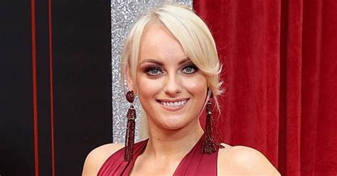 Red Hot Corrie Babe Katie Mcglynn Goes Braless In Dress Slashed To