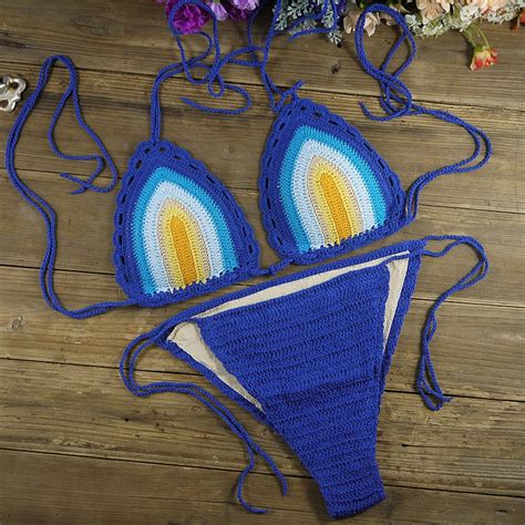 2017 New Handmade Crochet Bikini Set Brazilian Summer Beach Wear