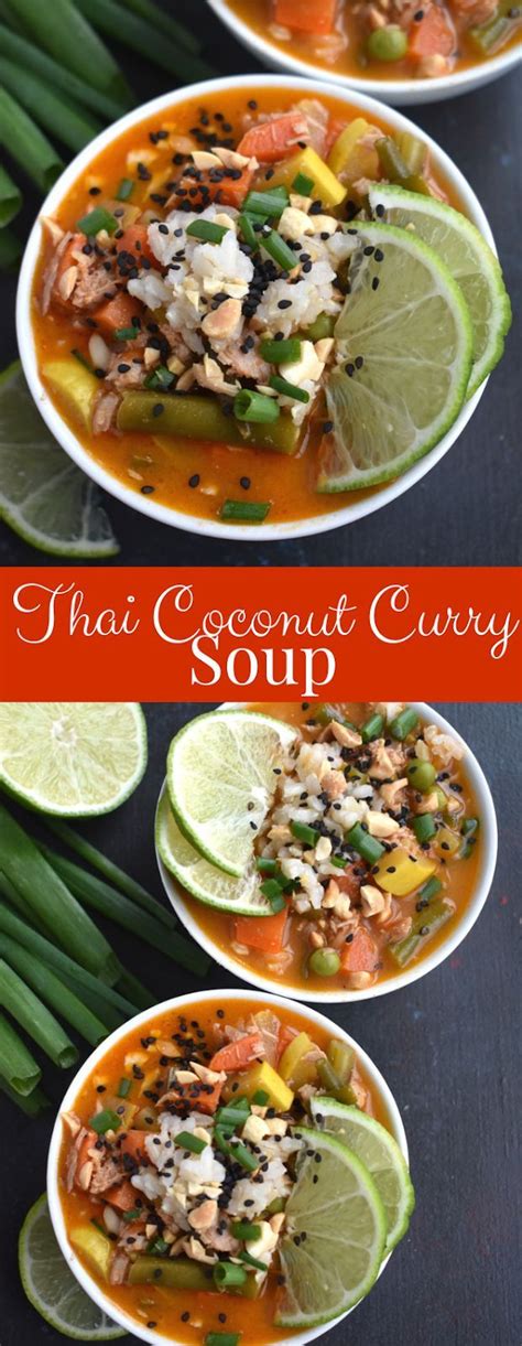 This comes together in 30 minutes. Thai Coconut Curry Soup in 2020 | Coconut curry soup ...