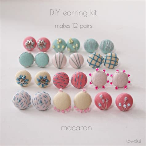 Cut out your triangles with an exacto knife. lovelui blog: DIY Earring Kit - macaron