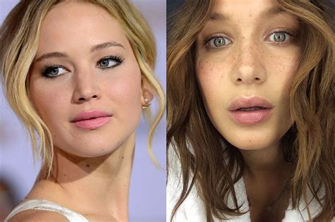 Diez Famosas De Parecido Más Que Razonable Jennifer Lawrence Y Bella