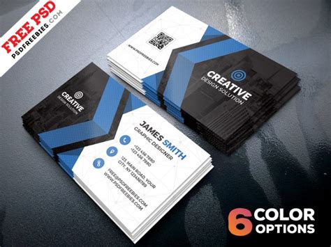 Enter your information and customize to your liking. Free Business Cards Templates PSD Bundle - PSDFreebies.com