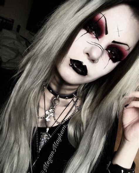 Pin By Kata Murlok On Megan Mayhem Meg Model Black Metal Girl Goth Beauty Gothic Hairstyles
